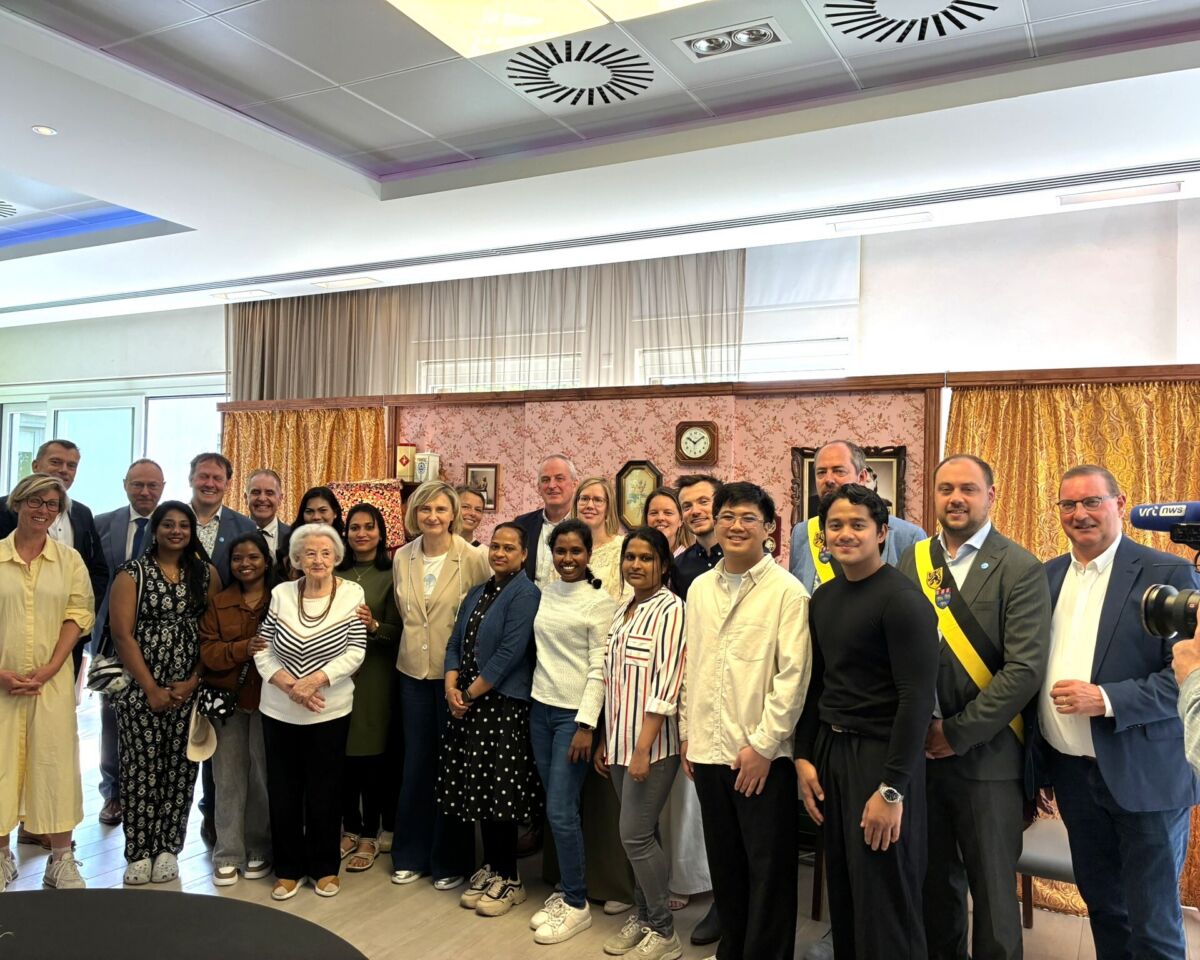 Groepsfoto van delegatie